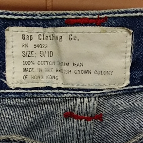 True Vtg 80s Gap Denim Jeans 9/10 Cropped Length - Picture 3 of 8